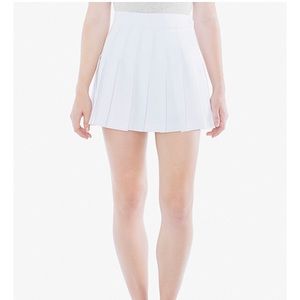 American apparel white tennis skirt